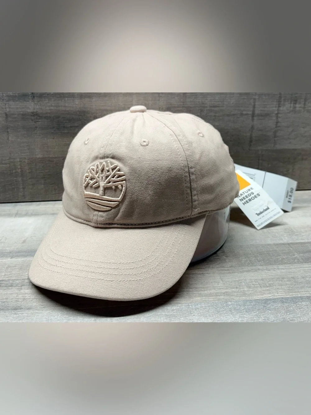 Timberland Stone Beige Embroidered Tree Cap